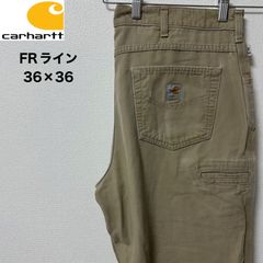 カーハート】カーゴパンツ グレージュ エンブレムタグ ミリタリー C