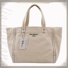 【新品】RON HERMAN ワイキキ限定　トートバッグ Sサイズ　アイボリー 新品】RON HERMAN ワイキキ限定 トートバッグ Sサイズ