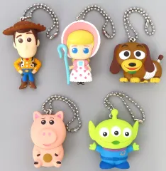 【中古】キーホルダー 全5種セット 「トイ・ストーリー ぺたんこマスコット」