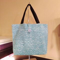 着物　手さげバッグ（中横）ボタン付き