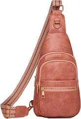 レタヤ ボディバッグ レディース おしゃれ クロスボディバッグ ショルダーバッグ 防水 アンティーク たくさん入る ワンショルダー(アンティークピンク,  32cmx18cmx10cm)