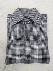 TOM FORD トムフォード　シャツ チェック　39(15 1/2)スイス製 TOM FORD トムフォード シャツ チェック 39(15 1/2)スイス製