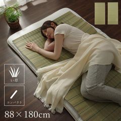 敷パッド い草シーツ 寝ござ【 葉月 S180ネゴザ 】自然素材 ネゴザ シンプル さらさら 肌ざわり 夏 快適 吸湿 調湿 消臭 コンパクト収納 国産(#11005025)