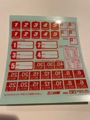 ミニ四駆　非売品　ステッカー　赤