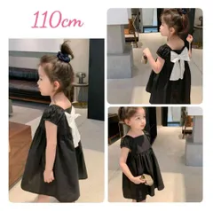 新品100〜110♡スクエアネック ワンピース キッズドレス キッズワンピース