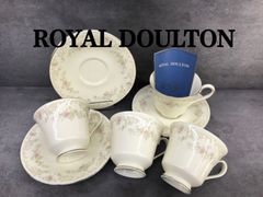 新品未使用 ROYAL DOULTON ロイヤル ドルトン カップ＆ソーサー 4客