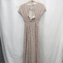 ◇ ⊂ リップサービス シンプル　ウエストゴム ノースリーブ ロング ワンピース サイズ表記なし ブラウン系 レディース E  【1505220006089】