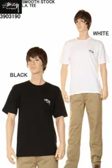 STUSSY ステューシー SMOOTH STOCK L.A. TEE 3903190 スムース Tシャツ 半袖 ロサンゼルス ロスアンゼルス ストリート トップス シンプル 白 stussy プリントTシャツ メンズtシャツ ショートスリーブ ホワイト 新品