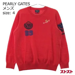 PEARLY GATES パーリーゲイツ 長袖 カシミヤニット セーター レッド系 4 ［240001836386］