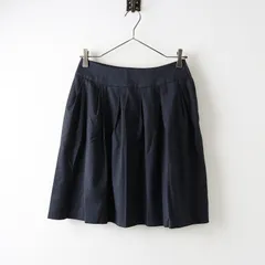 フォクシーニューヨーク FOXEY NEW YORK 33941 ストレッチ ダブルタックスカート 38■グレー ベーシック【2400014289848】のサムネイル