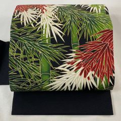 袋帯 松皮唐草文 唐草 金糸 素敵なデザイン 六通 正絹 T-4855 袋帯 松皮唐草文 唐草 金糸 素敵なデザイン 六通 正絹 T-4855