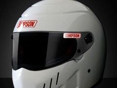 10QM148 SIMPSON フルフェイスヘルメット ホワイト 替えシールド付