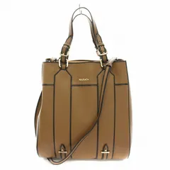 マックス&コー MAX&CO. ハンドバッグ トートバッグ ショルダーバッグ 2way レザー M 茶 ブラウン V5140813 /YT