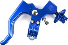 バイク用 ショート クラッチ レバー ハンドル 22mm 4mini モンキー ダックス SR エストレヤ レーサーレプリカ ネイキッド オフロード 等 汎用品 KRB308 ブルー