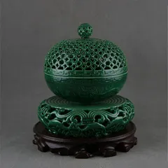 清乾隆緑釉回転式透かし彫り香炉 景徳鎮 陶磁器 装飾品 工芸品 美術品 置物 2025年最新】乾隆 香炉の人気アイテム - メルカリ