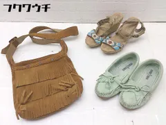 ■ 《 MINNETONKA まとめ売り3点セット サイズ5.5＆6 モカシン シューズ サンダル ショルダーバッグ レディース 》  【1002802225741】