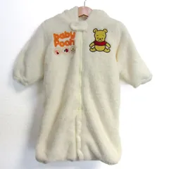 ディズニー ツナギ つなぎ オールインワン ジャンプスーツ プーさん 未使用品 ベビー 男の子用 50-70サイズ ホワイト Disney