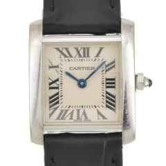 カルティエ CARTIER W50012S3 タンク フランセーズ SM K18WG クォーツ レディース R#141539