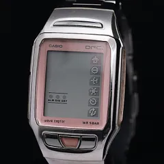 カシオ ウェーブセプター DFC-100 電波ソーラー ピンク文字盤 スクエア メンズ腕時計 OSW 2000000 NSK