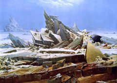 フリードリヒ　氷の海 A3(297㎜×420㎜）アートポスター 日本製 絵画 インテリア 壁紙