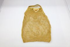 ◆SALE◆【激レア・美品】PRADA メッシュバッグ ヴィンテージ ゴールド プラダ