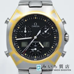 訳あり ジャンク 時計 稼働 オメガ OMEGA シーマスター ポラリスクロノグラフ クォーツ SS 2022.11電池交換済 M100のサムネイル