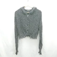 ◇ ⊇ ENVYM アンビー ダメージ加工 長袖 パーカー サイズF ダークグレー レディース E  【1501160027900】のサムネイル
