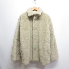 オーラリー AURALEE Shetland Wool Boa Big Blouson シェットランド ウール ボア ビッグ ブルゾン 1 ベージュ A21AB01WB ジャケット 日本製のサムネイル