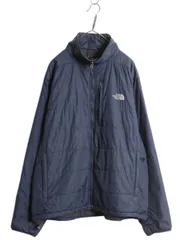 【お得なクーポン配布中!】 ノースフェイス 中綿 ナイロン ジャケット メンズ XL 古着 The North Face フルジップ ブルゾン アウトドア プリマロフト 大きいサイズ 紺
