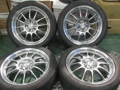 ブルー×レッド work xsa 02c ゴールド 225/40/18 7.5j＋55 | www