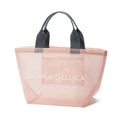 ディーン ＆ デルーカ DEAN & DELUCA メッシュ トートバッグ ショッピングバッグ エコバッグ ビーチバッグ ピンク Sサイズ