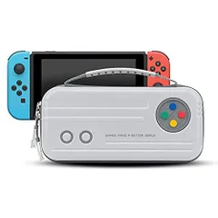 グレー GeekShare Switchケース Nintendon switch対応 ケース スイッチ収納ケース ニンテンドースイッチケース joycon HDMIケーブル イヤホン小物入れ 大容量収納ケース防水防汚 耐衝撃 全面保護 10枚ゲームカード収納
