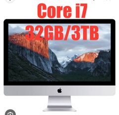 中古非常に良い品A1419 iMac (Retina 5K, 27-inch, Late 2015) Purchase Date: July 2016 Core i7 32GB /3TB