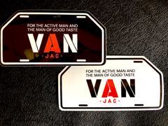 VAN JAC 白プレート型・SCENE FROM VAN ＜ステッカー2種類