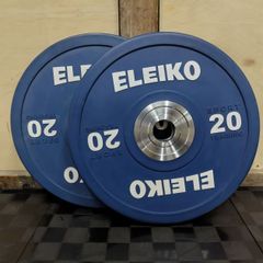 【中古】［ELEIKO］スポーツトレーニングプレート20kg（2枚1組）