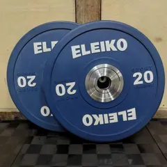 【中古】［ELEIKO］スポーツトレーニングプレート20kg（2枚1組）