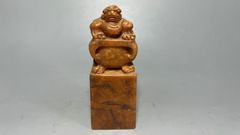 From a former family collection: Shoushan Stone intricate carvings by Shoushuo, Tianhuang Stone with divine beast motifs, seals, seal carvings, stationery, calligraphy items, memorial items, antique art collectors
