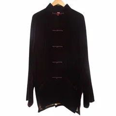 上海灘 Shanghai Tang シャンハイタン 香港製 ベロア チャイナシャツ