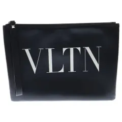 VALENTINO (ヴァレンチノ) 19SS VLTNロゴ カーフスキンレザー クラッチバッグ ブラック RY2P0299‐LVN‐0NOのサムネイル