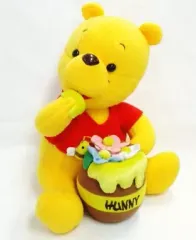 【中古】ぬいぐるみ プーさん(ハニーポット・花) NTTぬいぐるみ電報 「くまのプーさん」 