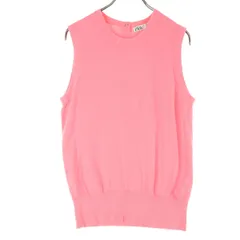 美品 ZARA ザラ ノースリーブ ラウンドネック ベスト M ピンク レディース 古着