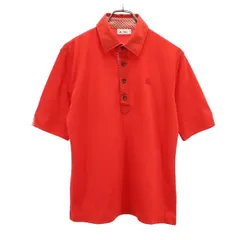 アディダス ゴルフウェア M レッド adidas ロゴ刺繍 メンズ 【中古】  【230804】