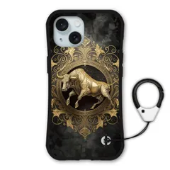 [iPhone15] iPhone14 ケース 耐衝撃 保護ケース i-coronケース カラビナストラップ付 スマホケース iPhone14 Pro 14 Plus iPhone13 Mini iPhone11 iPhoneXR ケース スマホカバー ウシ 