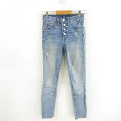 ギャップ GAP スキニーデニムパンツ ジーンズ ロング ストレッチ 青 25 *A492