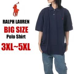 【新品・未使用】【ビッグサイズ】【ニューポートネイビー】 ラルフローレン ポロシャツ メンズ 半袖 RALPH LAUREN 無地 大きいサイズ 特大 ビッグサイズ USA ブランド おしゃれ カジュアル ビジネス アメカジ 3XL 4XL 5XL