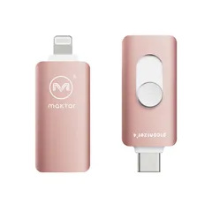 Piconizer4 512GB iPhone USBメモリ 写真 バックアップ Lightning タイプ USB-C データ保存 ローズゴールド MKP4-RG-512Gのサムネイル