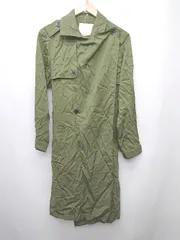 ◇ ◎ AS KNOW AS de base アズノゥアズ ドゥ バズ 薄手 シンプル 無地 長袖 コート グリーン系 レディース P  【1402160012876】