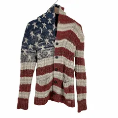 デニムアンドサプライ ラルフローレン DENIM & SUPPLY RALPH LAUREN 星条旗 ショールカラーカーディガン メンズ  Sのサムネイル