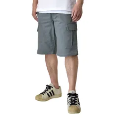 ハーフパンツ カーゴパンツ 《チャコール》新品 未使用 TC素材 ウエストゴム チノ素材 【D7H】【ゆうパケット】 ファッション