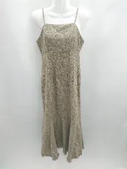 ◇ ◎●未使用●Θ Louere ショルダー調節可 マーメイド キャミ ロング丈 ワンピース サイズ S ブラウン系 レディース E  【1412090004261】